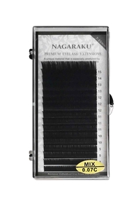 Вії чорні Nagaraku 0.07C MIX