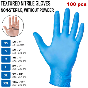 Рукавички НІТРИЛ — БЛАКИТНІ