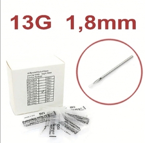 Голка для пірсингу 13G, 1.8 мм