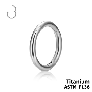 Кільце клікер гладке 16g (1.2мм) 8мм ТИТАН