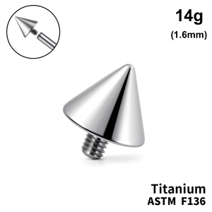 Конус 14g (1,6мм), Зовні різьблення, ТИТАН