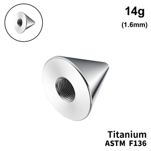 Конус 14g (1,6мм), Усередині різьблення, ТИТАН